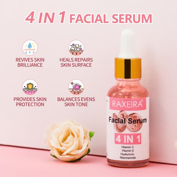 Natural Vitamin C E Serum With Niacinamide And Hyaluronic Acid / Organic Brightening Serum