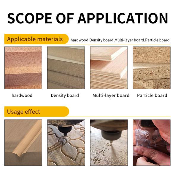 Arden 12.7mm Shank Pointed Engraving Knife Carbide Shaper Cutters Engraving Tools Woodensharp Mouth Tools for MDF Particle Wood