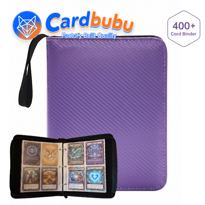 Trading Card Binder with 400 Pocket Capacity for TCG Sports Cards Collectibles