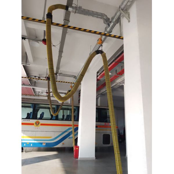 Intelligent Stainless Steel Rail Fire Truck Exhaust Removal System with Auto Tracking