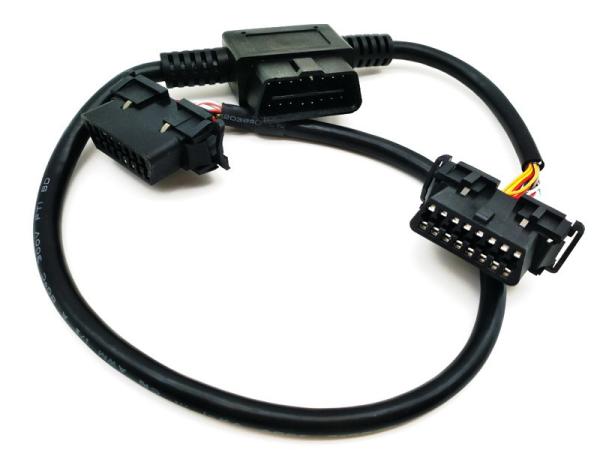 OBD2 OBDII Male to Dual Hyundai and Kia OBD2 Female Round Y Cable