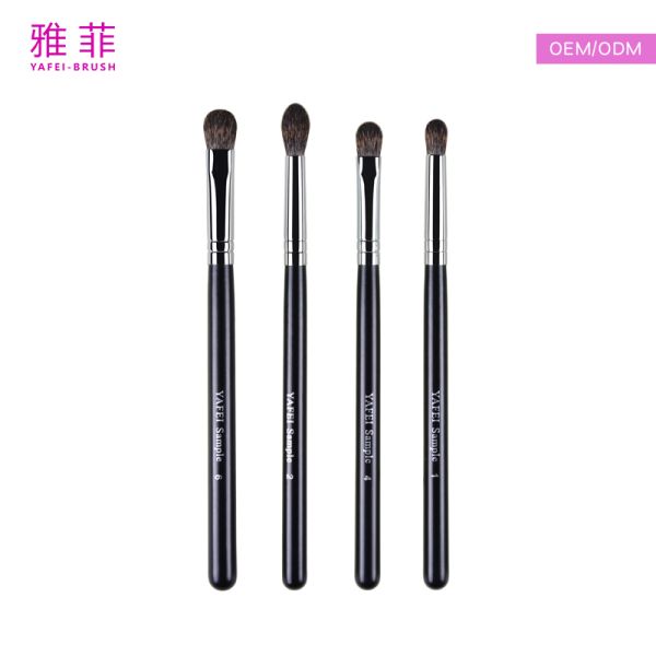 Medium Tongue-Shaped Classic Sable Hair Blending Brush, OEM/ODM Services Available-Product Code: 9