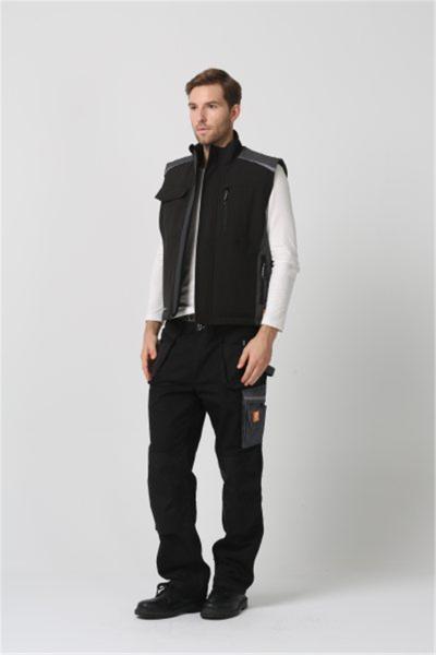 Velcro Fastener Cold Weather Work Body Warmer , 320gsm Cold Weather Vest For Men