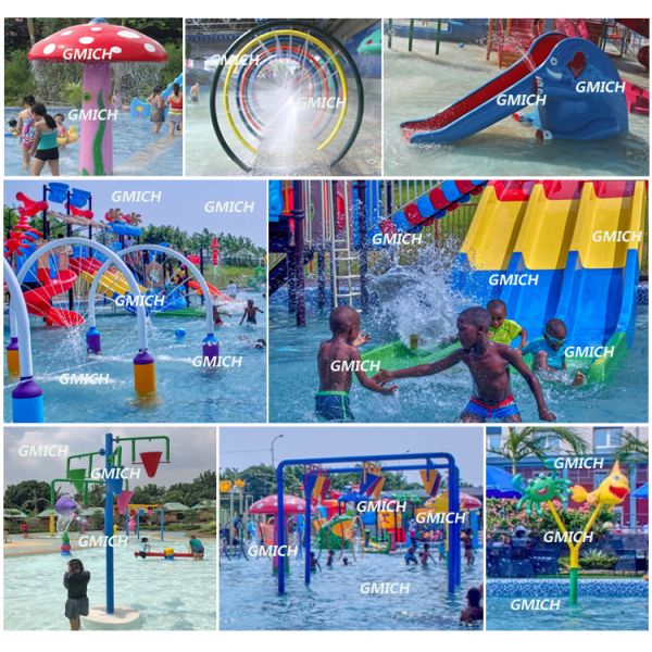 Garden Mini Water Park Equipment Customized Durable Eco Friendly
