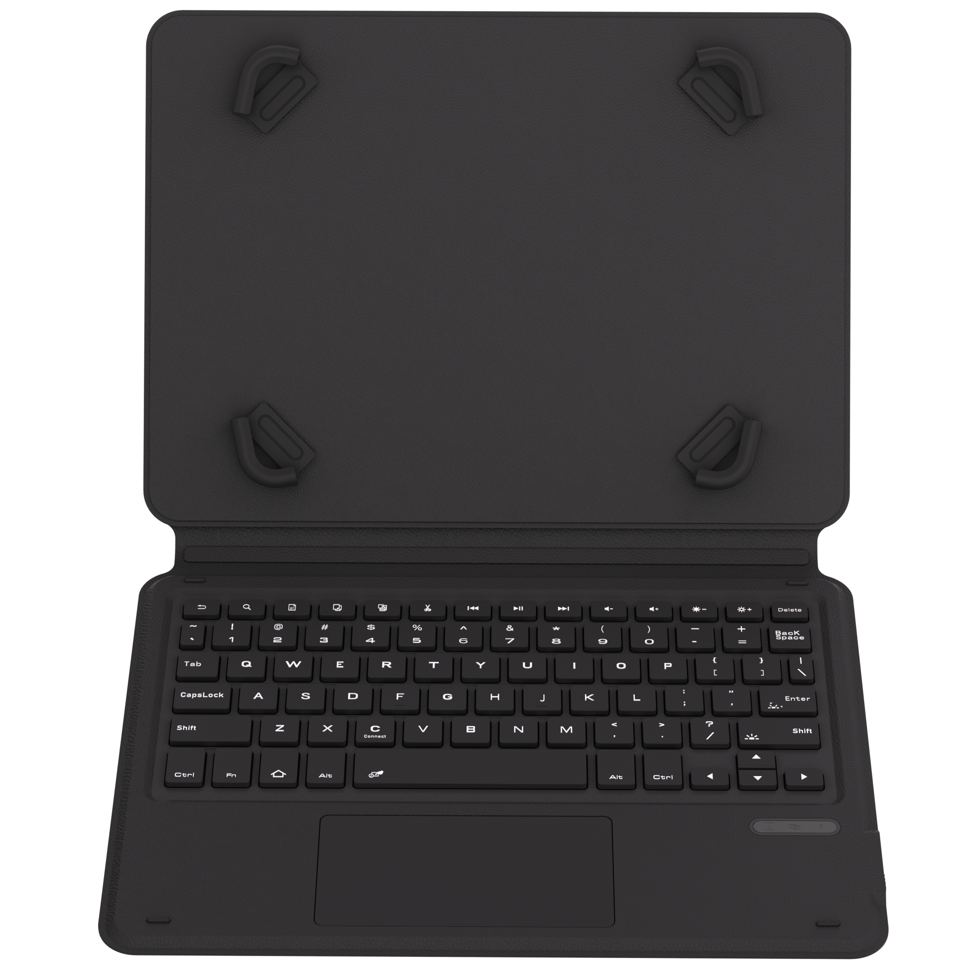 Adjustable PU Leather Folio Keyboard Case for 10-11