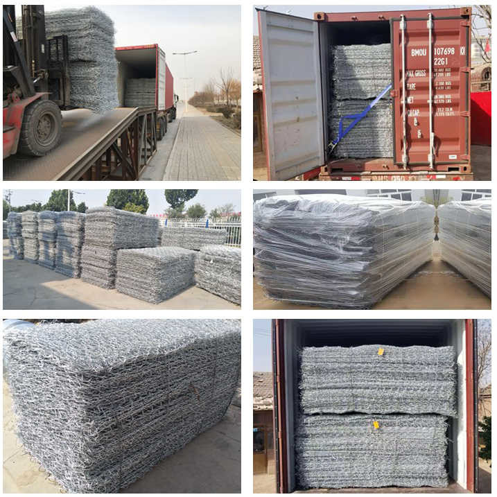 ячеистая сеть подпорной стенки корзин Gabion загородки утюга 4x1x1 3.4mm гальванизированная