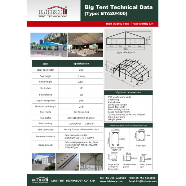 Прозрачный шатер огнезамедлительное КФМ ДИН4102 Б1/М2 свадебного банкета ясности большой пяди