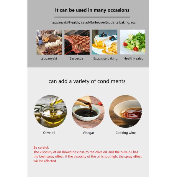 Господин бутылки брызг распределителя пищевого масла 8 Oz Refillable стеклянный