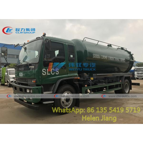 ISUZU FTR High Pressure Vacuum Fecal Suction Truck 12000 Liters