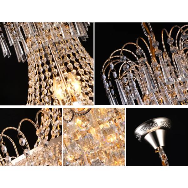 Luxury modern chandeliers high quality hanging decorative crystal lighting chandeliers pendant lights
