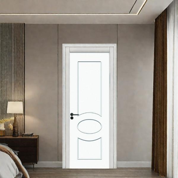 Painting WPC Door Offering Moisture Resistance and Low Maintenance Requirements Perfect for Modern Interior Door Solutions