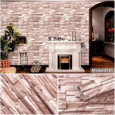 Walls with Modern Floral Design Waterproof 3D Brick Wallpaper backsplash wallpaper