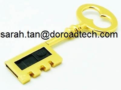 Good Quality Low Price Real Capacity Gift Metal Key Shaped USB Pen Drives