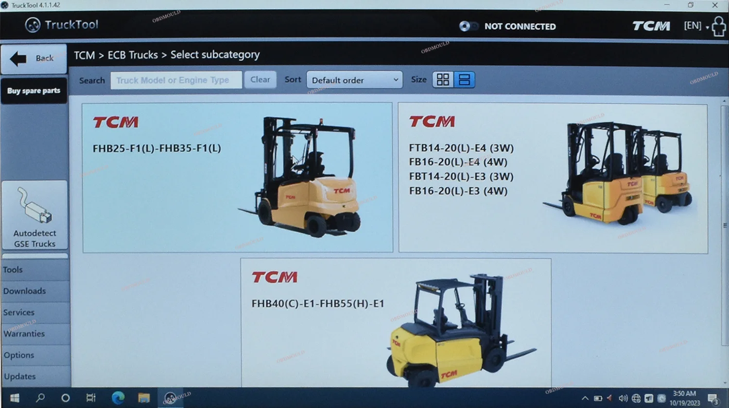 CF53 ноутбук TruckTool универсальный инструмент диагностики вилочной погрузки Подходит для Mitsubishi, ET, TCM, UNICARRIERS, ROCLA, NICHIYU