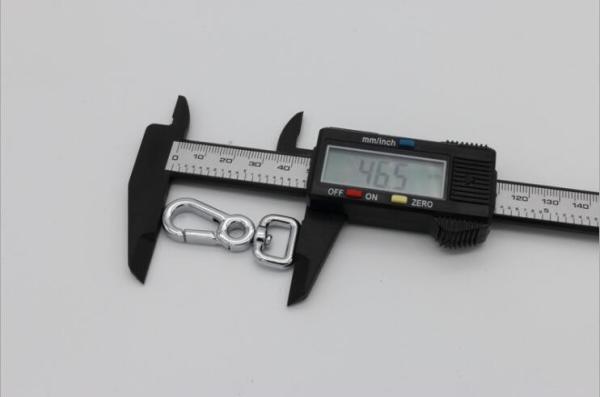 Mass bulk production zinc alloy silver color 12.4 mm metal snap swivel hook for bags
