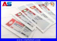 Medicamento Farmacêutico Adesivo de frasco PET / PVC Etiquetas de frasco de vidro CMYK