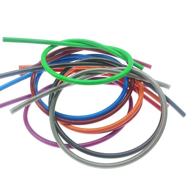 Líneas de manguera de freno de PTFE trenzado de acero inoxidable hidráulico fluido AN3 motocicleta