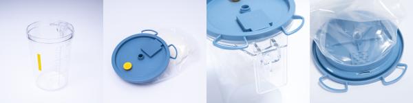 High Flow Capacity Suction Linear Bag and Bottle Collection For 1500ml 2500ml