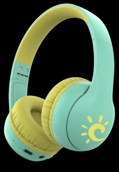 Blue Foldable Bluetooth 5.4 Over Ear Headphones 35H Playtime AUX Wired Stereo Headset Wired Connection