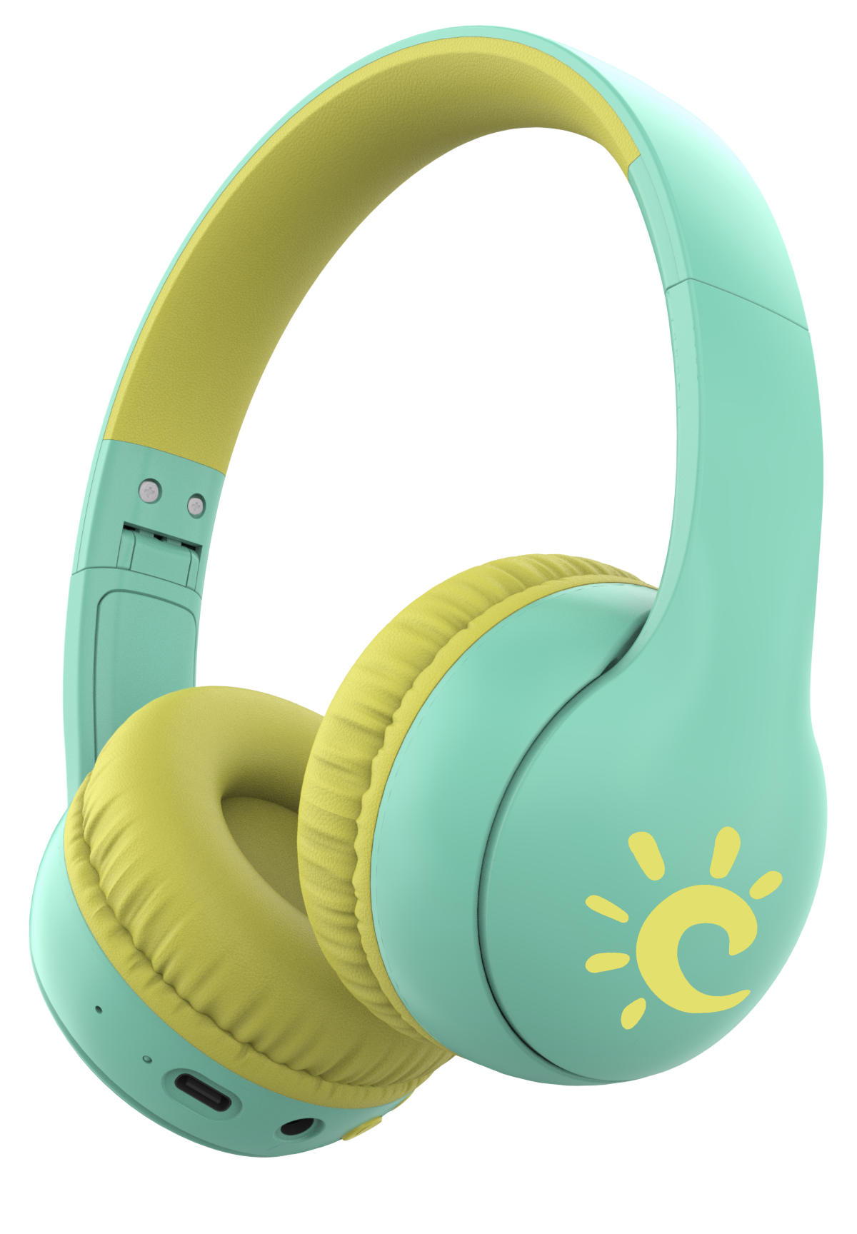 Blue Foldable Bluetooth 5.4 Over Ear Headphones 35H Playtime AUX Wired Stereo Headset Wired Connection
