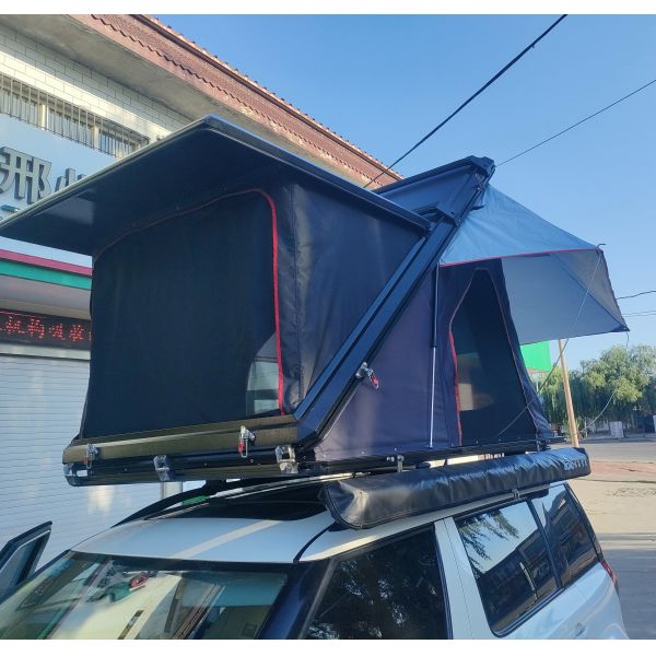 NEW Style 4 Persons Roof Tent Top Hard Shell Aluminum Alloy Car Roof Tent Camping Rooftop Tent Hard Shell Hardtop Outdoor Camp