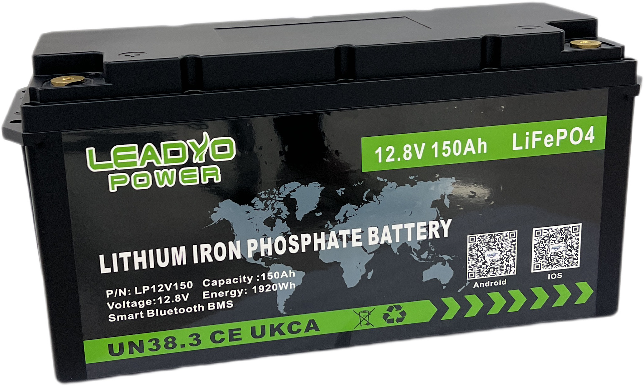 Перезаряжаемые батареи Marine&RV цикла литий-ионного аккумулятора 12v 100Ah 120Ah 150Ah LiFePO4 BMS глубокие
