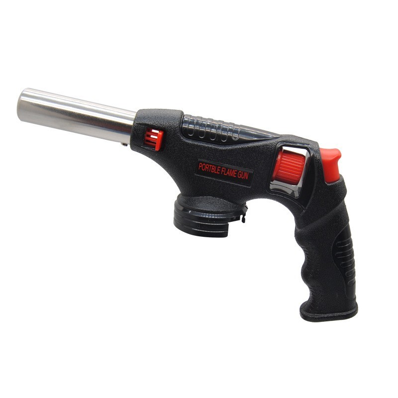 908 Industrial Butane Torch Concentrated Jet Flame Piezo Ignition Brass Barrel