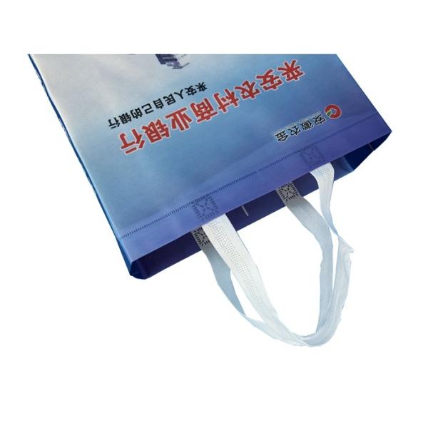 Eco-friendly Cheap Promotional ultrasonic non woven bag with bank logo
