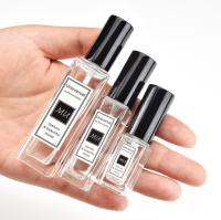 A garrafa de perfume de vidro do quadrado vazio do pulverizador engrossou o GV de 10*2.25cm