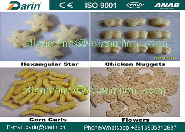 Extrusora soprada do alimento/inflamento da extrusora do alimento/do alimento petisco do milho que faz a máquina