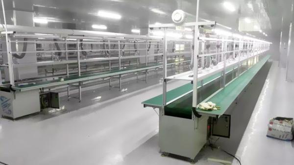 Adaptable Assembly Line Belt Conveyor For Changing Production Demands