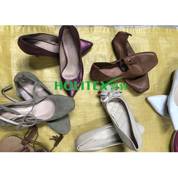 Popular Used Women'S Shoes Comfortable Second Hand Ladies Leather Shoes