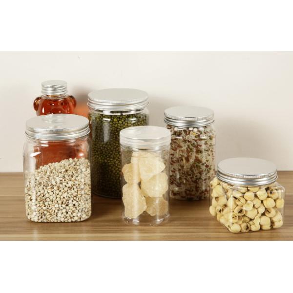 Dried Fruit Flower / Tea Kitchen Storage Bottles , Safe Airtight Plastic Jar