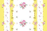 Les fleurs sauvages empaquettent la couverture pour le Tableau, OEM les nappes de papier florales de 54 x 108 pouces