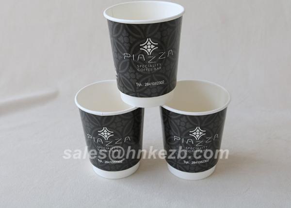 PE Coated Single Wall Custom Printed Paper Cups Die Cutting 12oz Paper Tea Cup