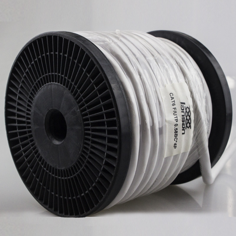 4 пары 305m 23AWG кабеля ethernet FTP Cat6 HDPE 0.56mm CCA крытое