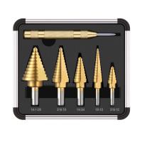 6PCS HSS4241 encantam a pata 22mm que o titânio revestiu Diamond Core Drill Bits