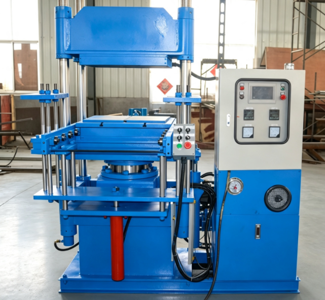 PLC Control 2RT/3RT Rubber Vulcanizing Press with 1.00 MN Total Pressure and Electric Heating for Silicone Products