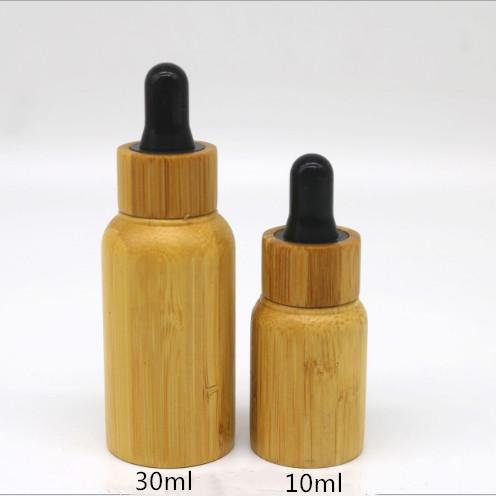 Hanya Boston Dropper Bottles 30ml 50ml 100ml Bamboo Essential Oil Bottle