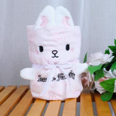 Rabbit Personalized Flannel Blanket Baby Fleece 100 Polyester Blanket
