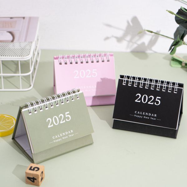 Custom Logo Paper 2026 Wholesale Creative Simple Calendars Office Desktop Decoration Portable Table Calendar Custom Calendar