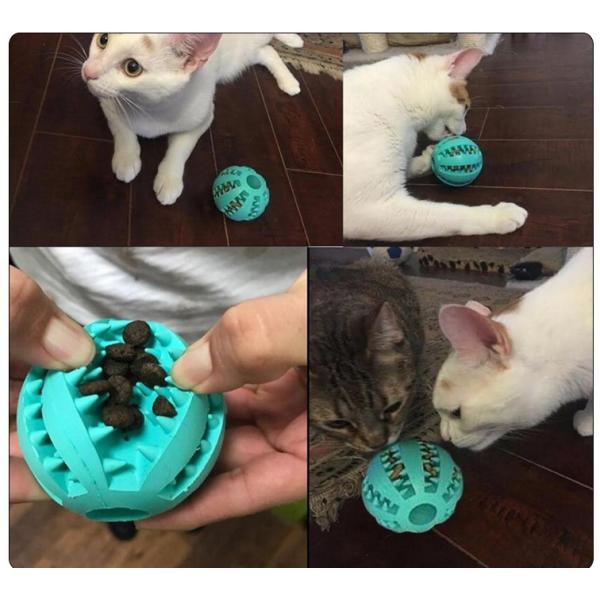 Red Rubber Interactivo Pet Ball juguetes de masticación de mascotas 6cm 7cm Incrempable bola de perro