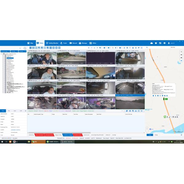 4CH Mini SD DVR móvil GPS Wifi 4G 4CH Kit Taxi cámara de circuito cerrado DVR de automóvil con ADAS DMS