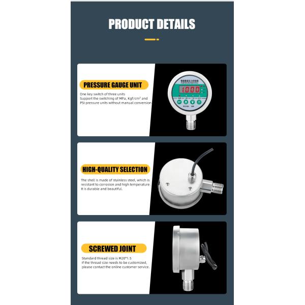 Highly 80mm Intelligent Digital Pressure Controller for Positive and Negative Pressure