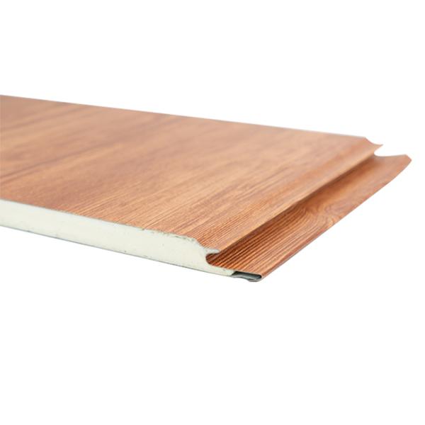 370mm PU Sandwich Panel Decorative Metal Wall Siding For Exterior Wall 16mm