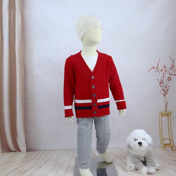 In Stock 90-150 Size Old Fall Winter Kids Toddler Cardigans Baby Boys Buttons Knit Coat Toddler Sweaters
