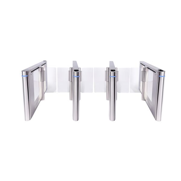 SUS304 Fast Speed Gate Turnstile Access Control Anti Pinch Floor Mounted