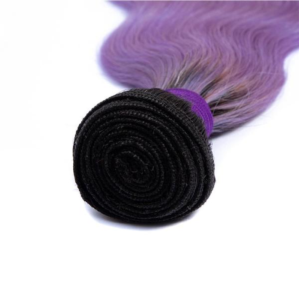 #T1B/Purple Body Wave Remy Human Hair Bundles Sew In Weave Bundles Brazilian Bundle Deals