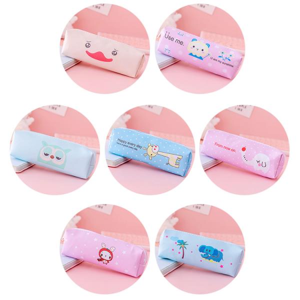 Cute School Pencil Case with Custom Design by Talented Artist and Zipper Closure
