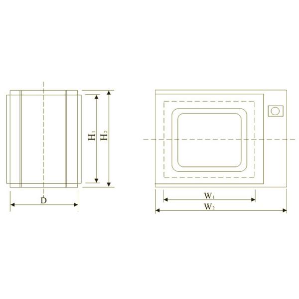 Surface Baking Treatment Cleanroom Pass Through Box Clean Area UV Lamp